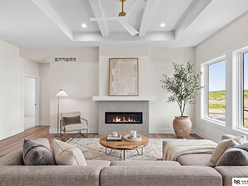 Staged living room at 8939 Dragonfly Lane